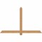 Ekena Millwork Eugene Smooth Timber Gable Bracket, Western Red Cedar, 60"W x 38"H x 1 1/2"D x 3 1/2"F, 15/12 Pitch GBW060X38X0204EUG00SWR - alternate 1